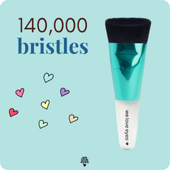 NATURAL TEA TREE OIL FREE EYE MAKEUP REMOVAL SYSTEM NATURAL WATERPROOF MASCARA removal TEA TREE OIL SWAP UTILIZING DOUBLE CLEANSE METHOD CLEANSING BRUSH WITH 140,000 BRISTLES