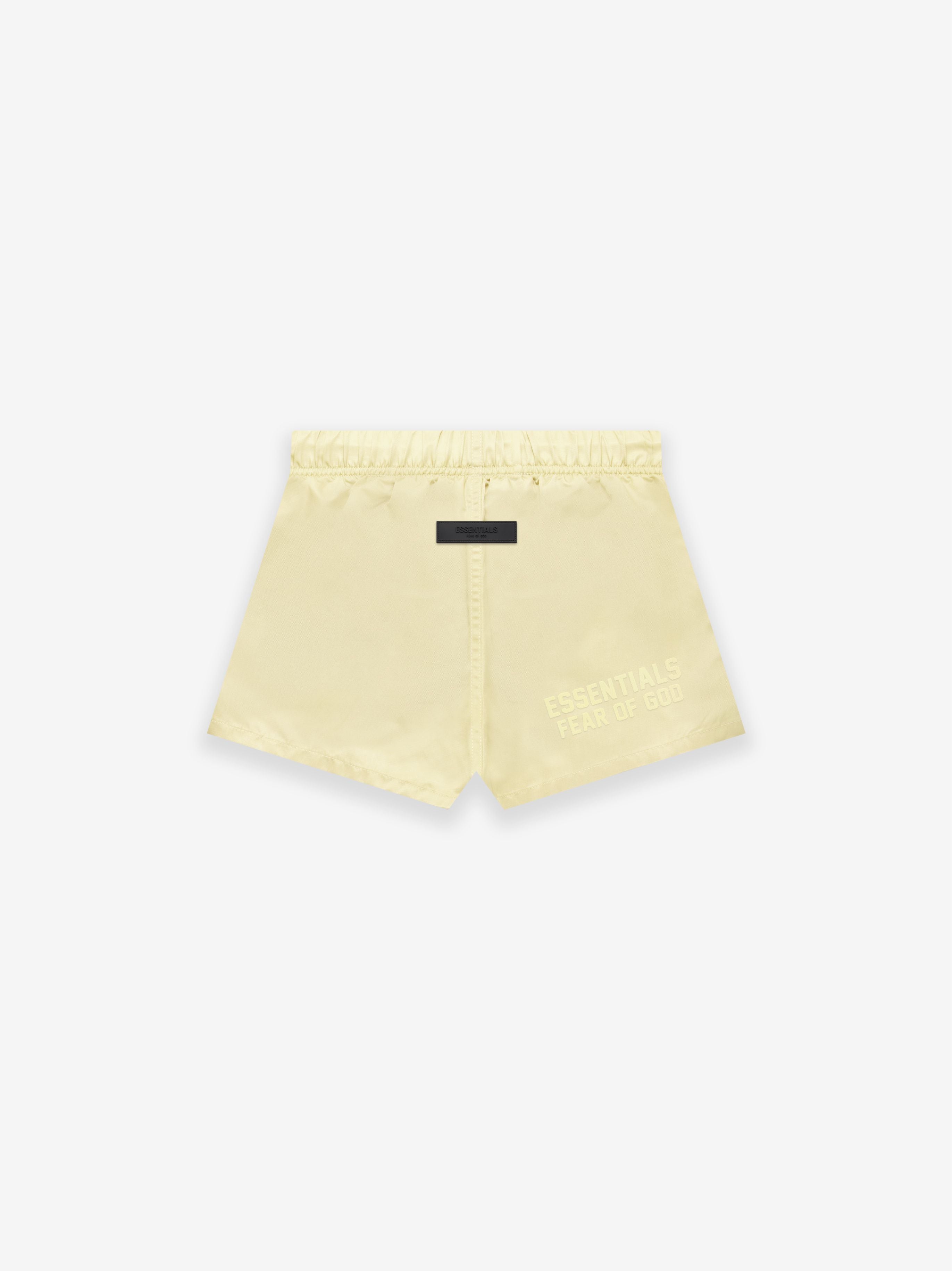 ESSENTIALS Kids Nylon Running Shorts in Smoke | Fear of God