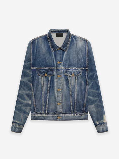 SEVENTH COLLECTION Denim Trucker Jacket in 3 Year Wash | Fear of God