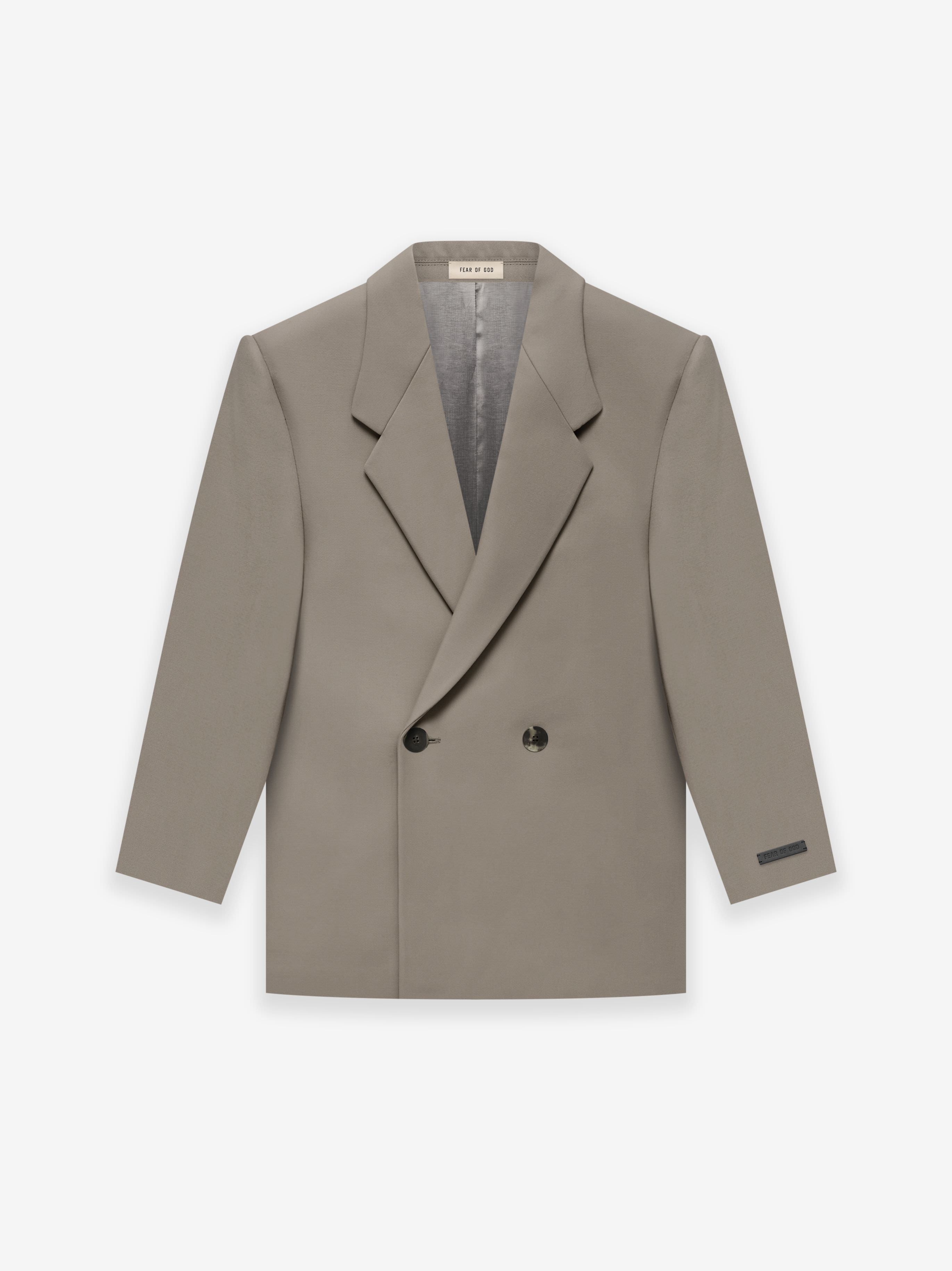 Fear of God Eternal Twill California Blazer in Dusty Concrete