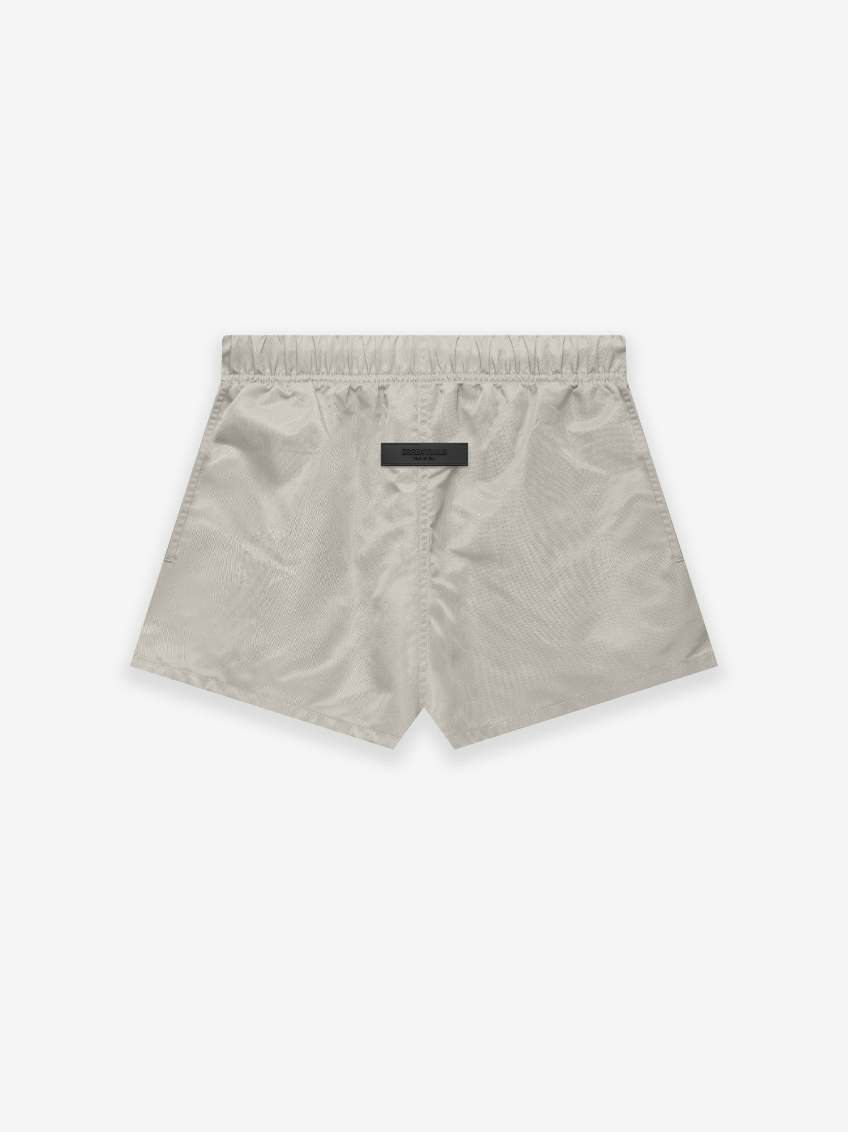 ESSENTIALS Kids Nylon Running Shorts in Smoke | Fear of God