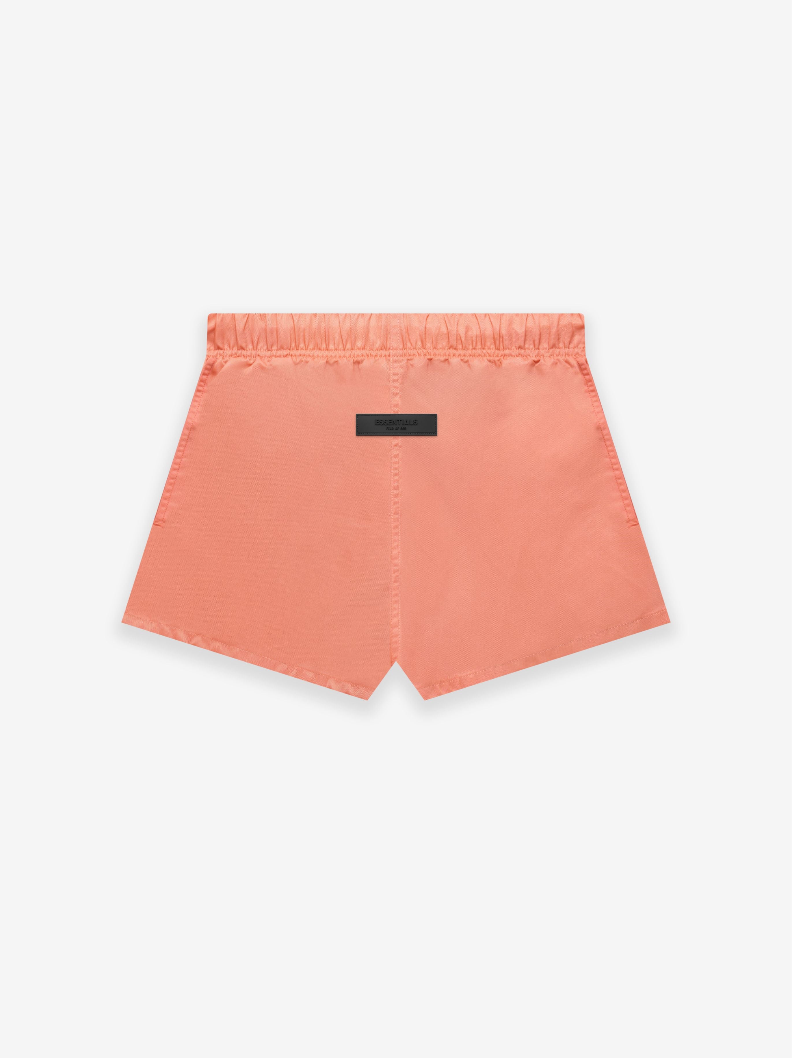 ESSENTIALS Kids Nylon Running Shorts in Smoke | Fear of God