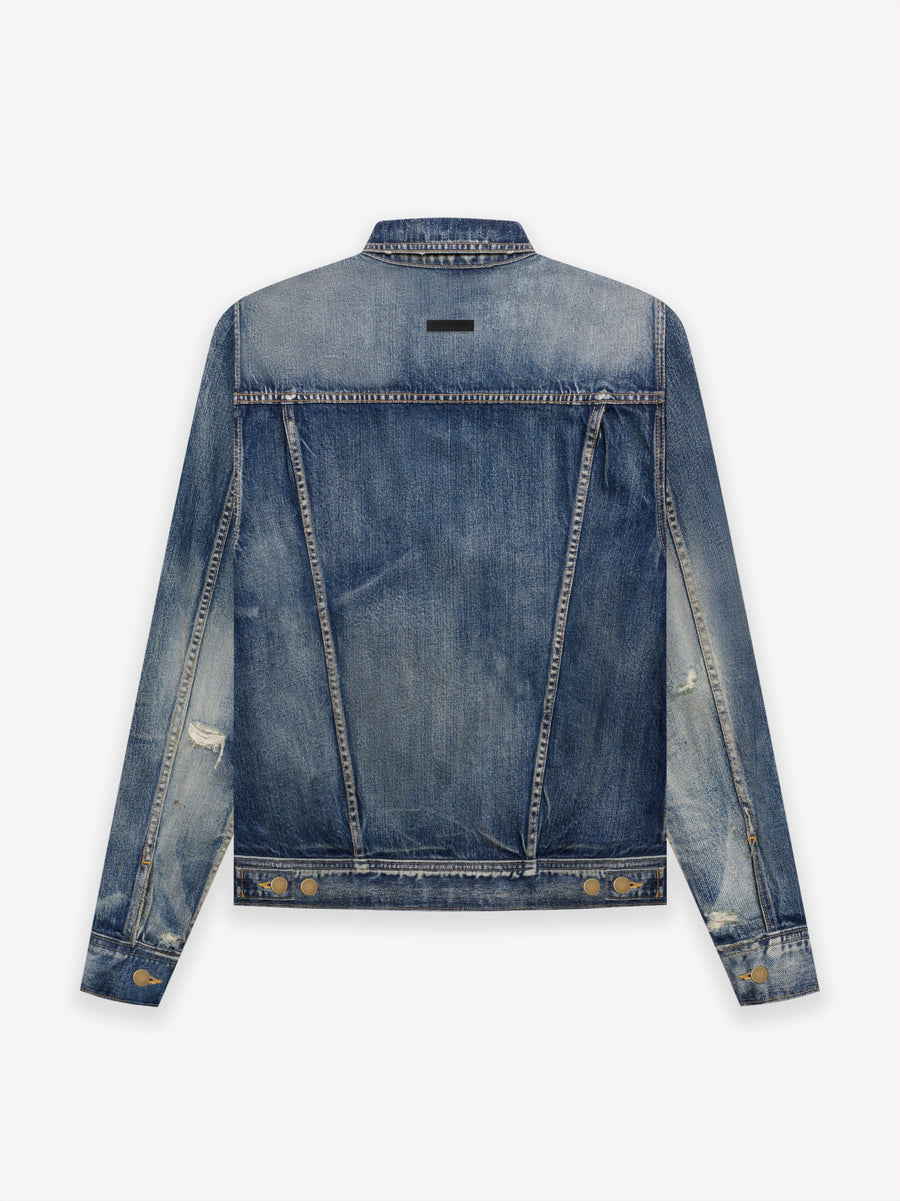 SEVENTH COLLECTION Denim Trucker Jacket in 3 Year Wash | Fear of God