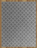 Lattice Squares Gray Contemporary Living Room Woolen Area Rug 8 x 10 ...