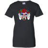 Sugar Skull Doxie Ladies' 100% Cotton T-Shirt