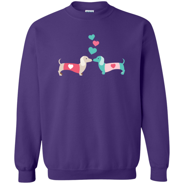 Kissing Doxies Crewneck Pullover Sweatshirt