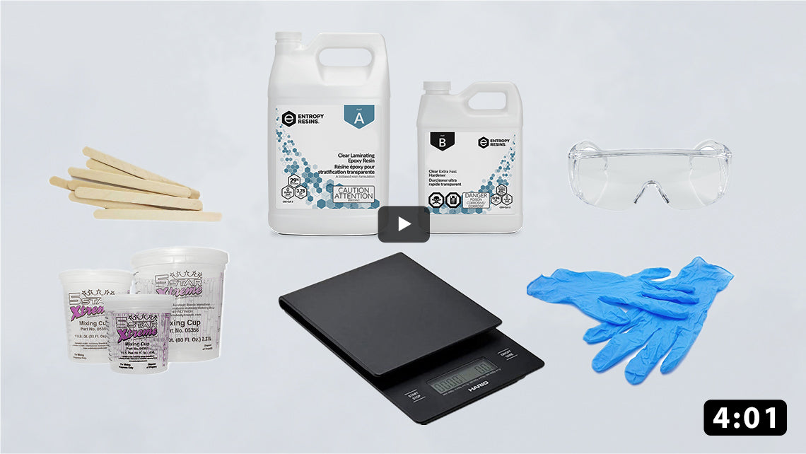 Table Top Epoxy Resin 1 Gallon Kit - Two Part Epoxy Coating Kit with E -  TRUE COMPOSITES