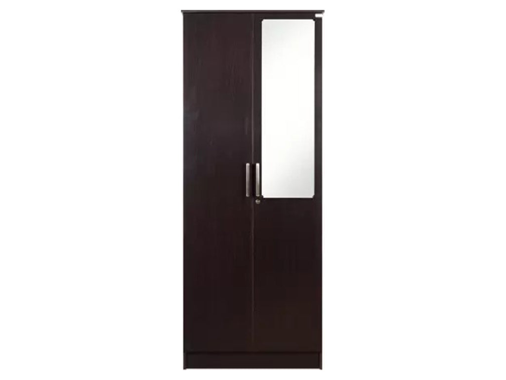 Julian Engineered Wood 2 Door Wardrobe with Mirror – GetMyCouch