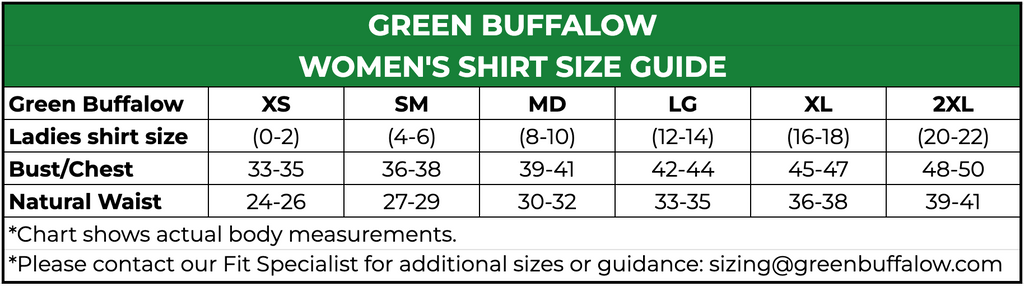 Green Buffalow wildland fire pant size guide for the best fit in wildland fire nomex pants