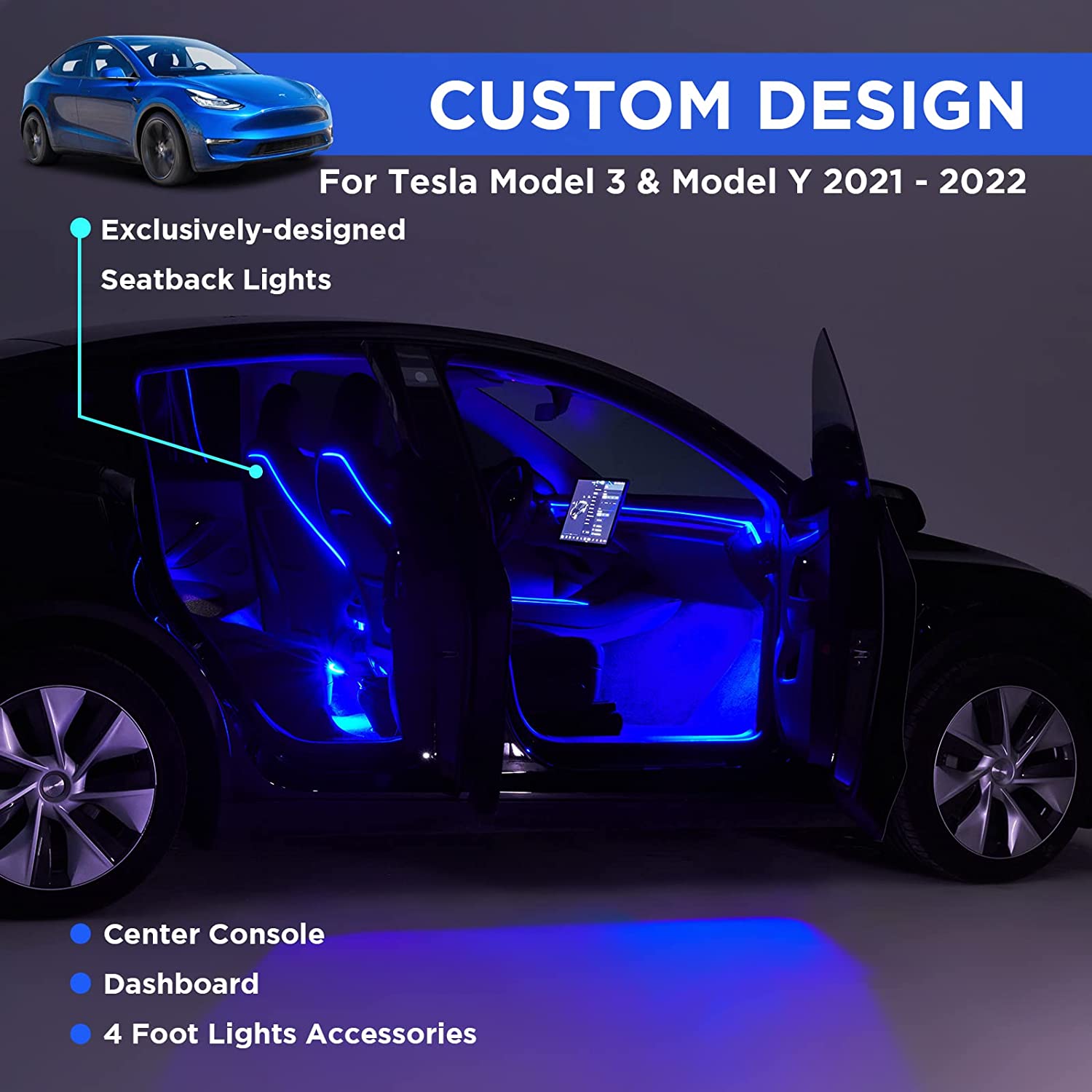 tesla model x ambient lighting