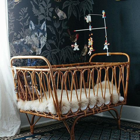 wicker cot