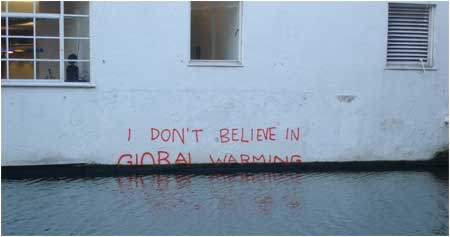 Banksy I Don’t Believe in Global Warming Graffiti - London