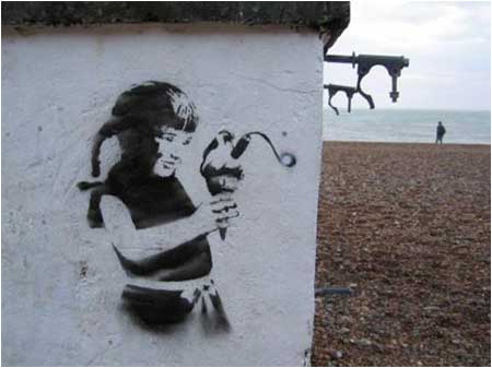 Banksy Ice Cream Bomb Graffiti – Brighton, UK