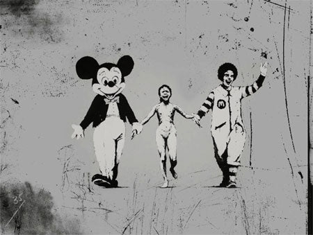 Banksy Napalm Girl Graffiti