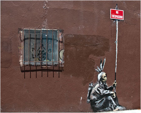 Banksy No Trespassing Graffiti - San Francisco, USA