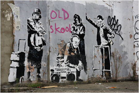 Banksy Old Skool Graffiti - Clerkenwell Road, London