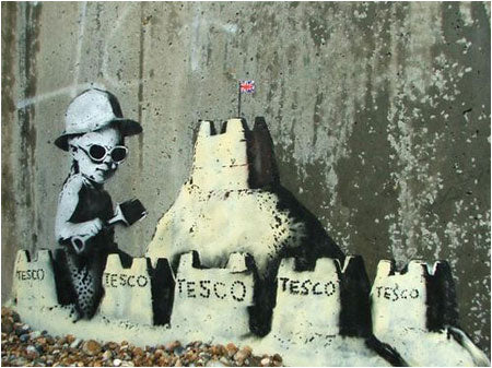 Banksy Tesco Sandcastle - Hastings, Kent