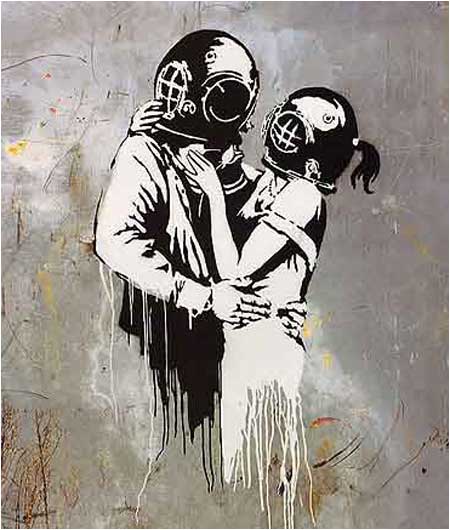 Banksy Think Tank (Blur Album Cover Art) Graffiti
