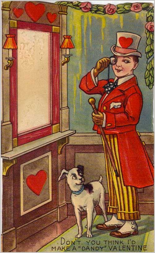 Dandy valentine vintage ad