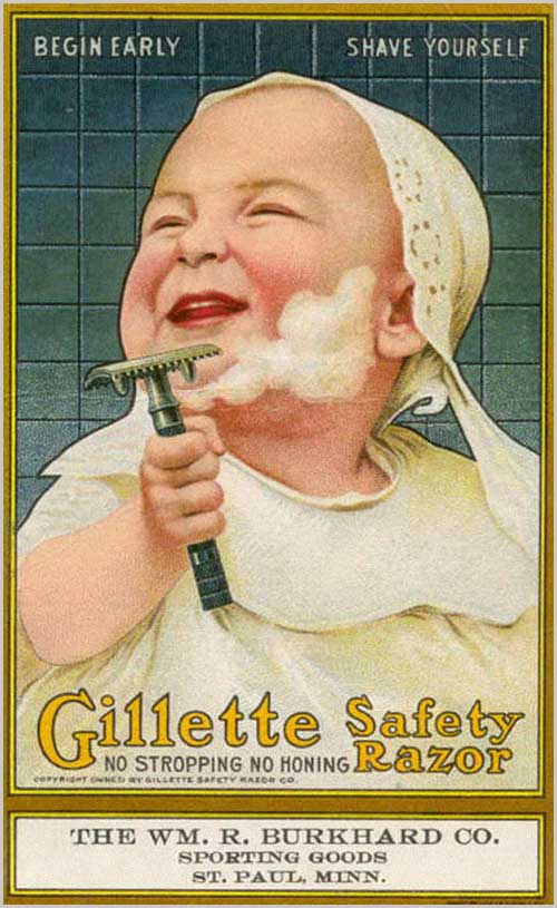 Gillette safety razor ad