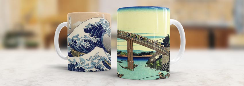 Hokusai Mugs