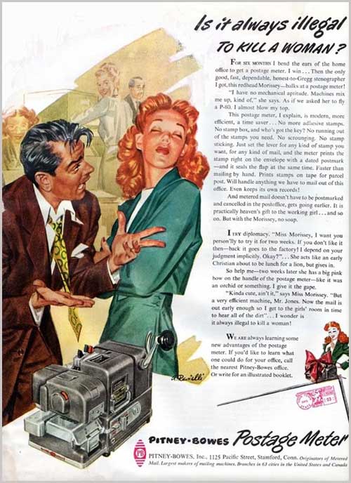 Is it always illegal to kill a woman vintage ad