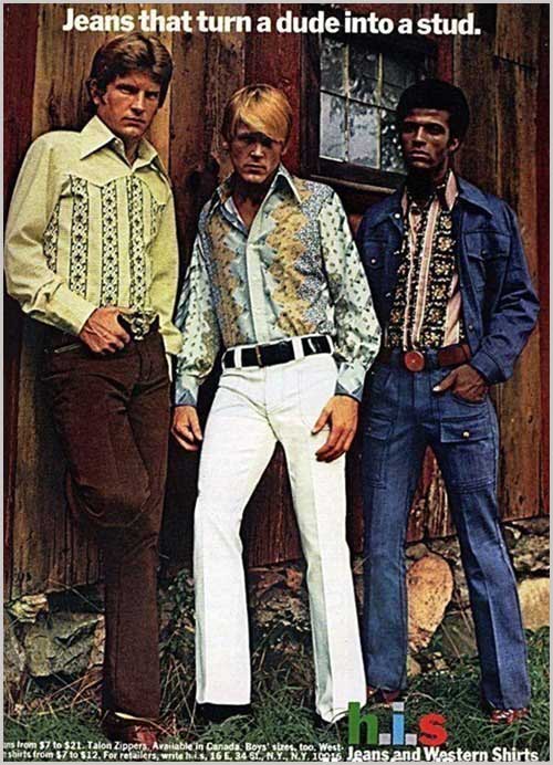 Jeans that turn a dude into a stud vintage ad