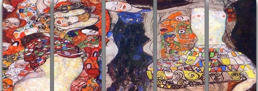 Klimt 5 Split Panel Canvas Prints