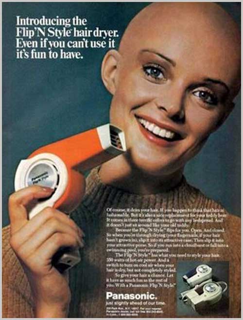 Panasonic hairdryer vintage ad