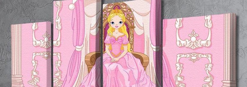 Princess 4 Split Panel Canvas Prints