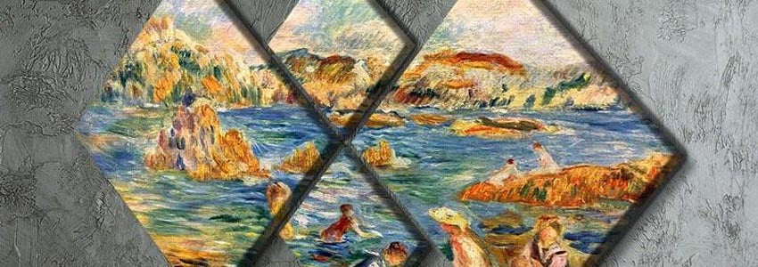 Renoir 4 Square Multi Panel Canvas Prints