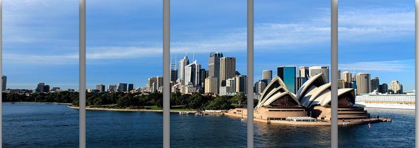 Sydney 5 Split Panel Canvas Prints