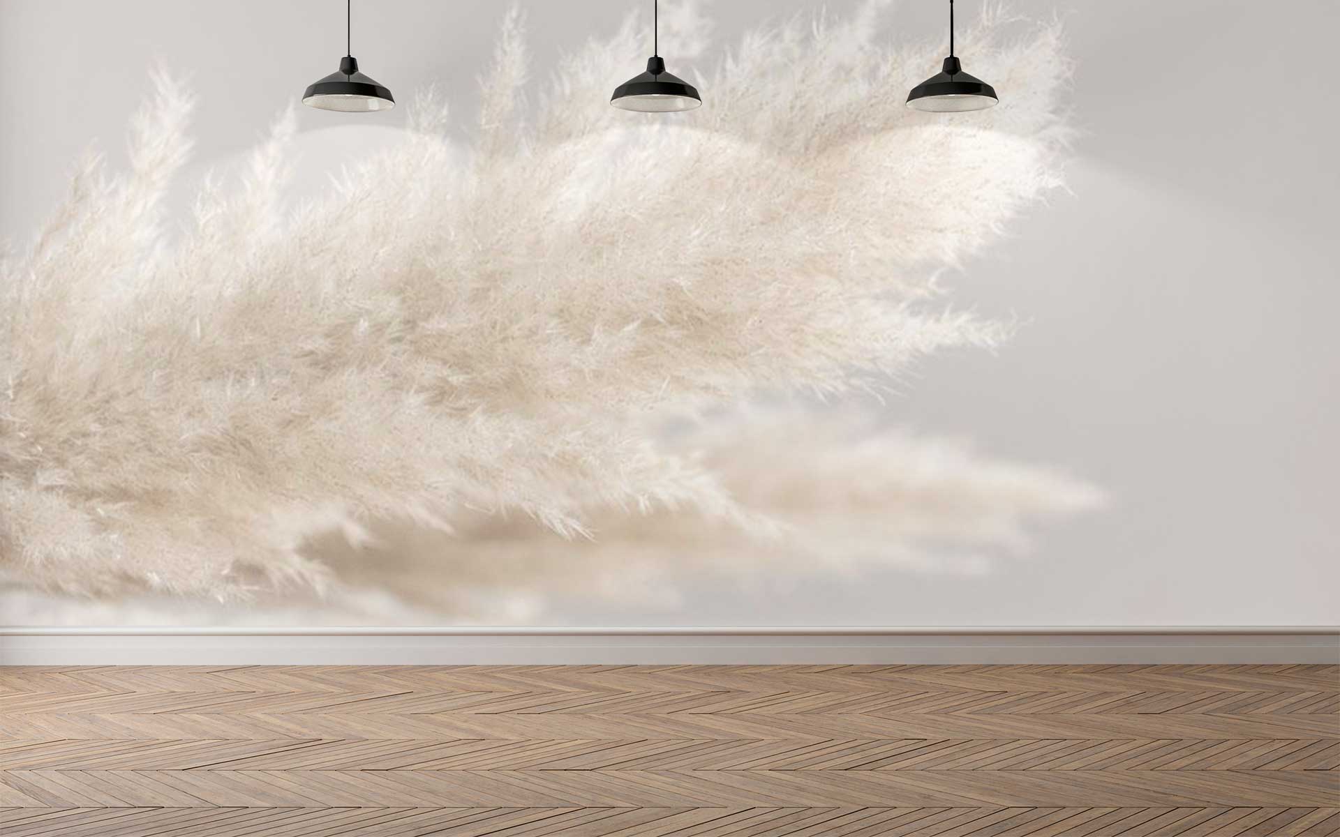 Pampas Grass Decor - Custom Wallpaper