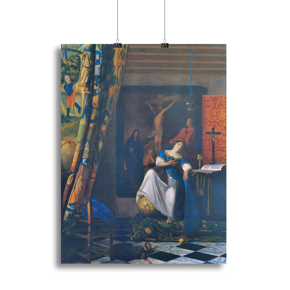Allegory of Faith by Vermeer Canvas Print or Poster | Canvas Art Rocks