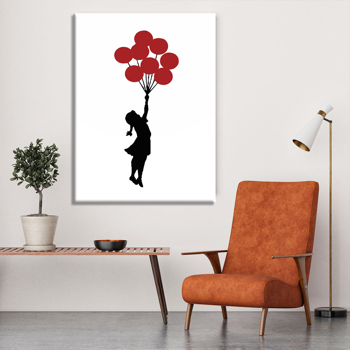 Banksy Flying Balloon Girl Canvas Print & Poster | Canvas Art Rocks