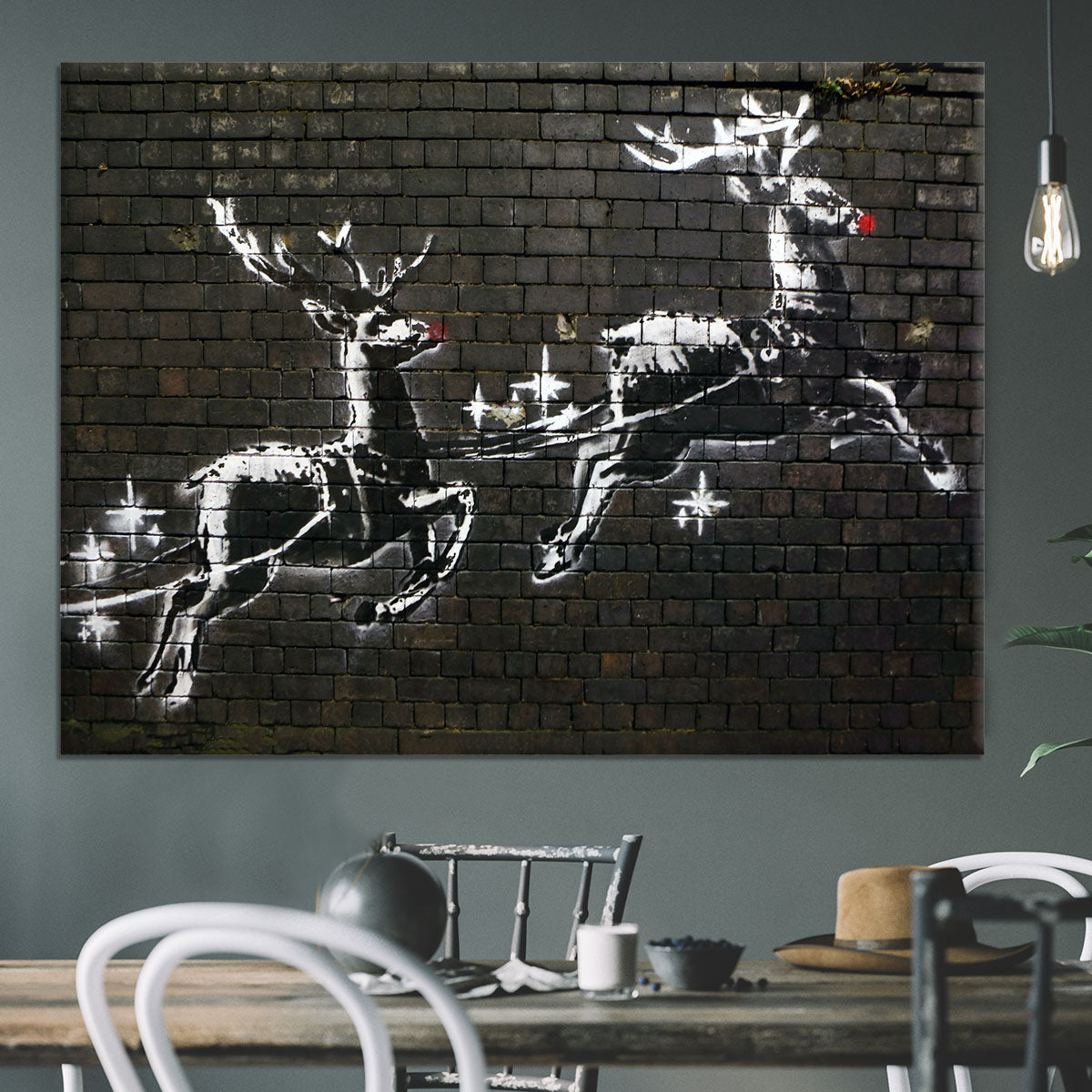 Banksy Christmas Canvas Print or Poster Canvas Art Rocks