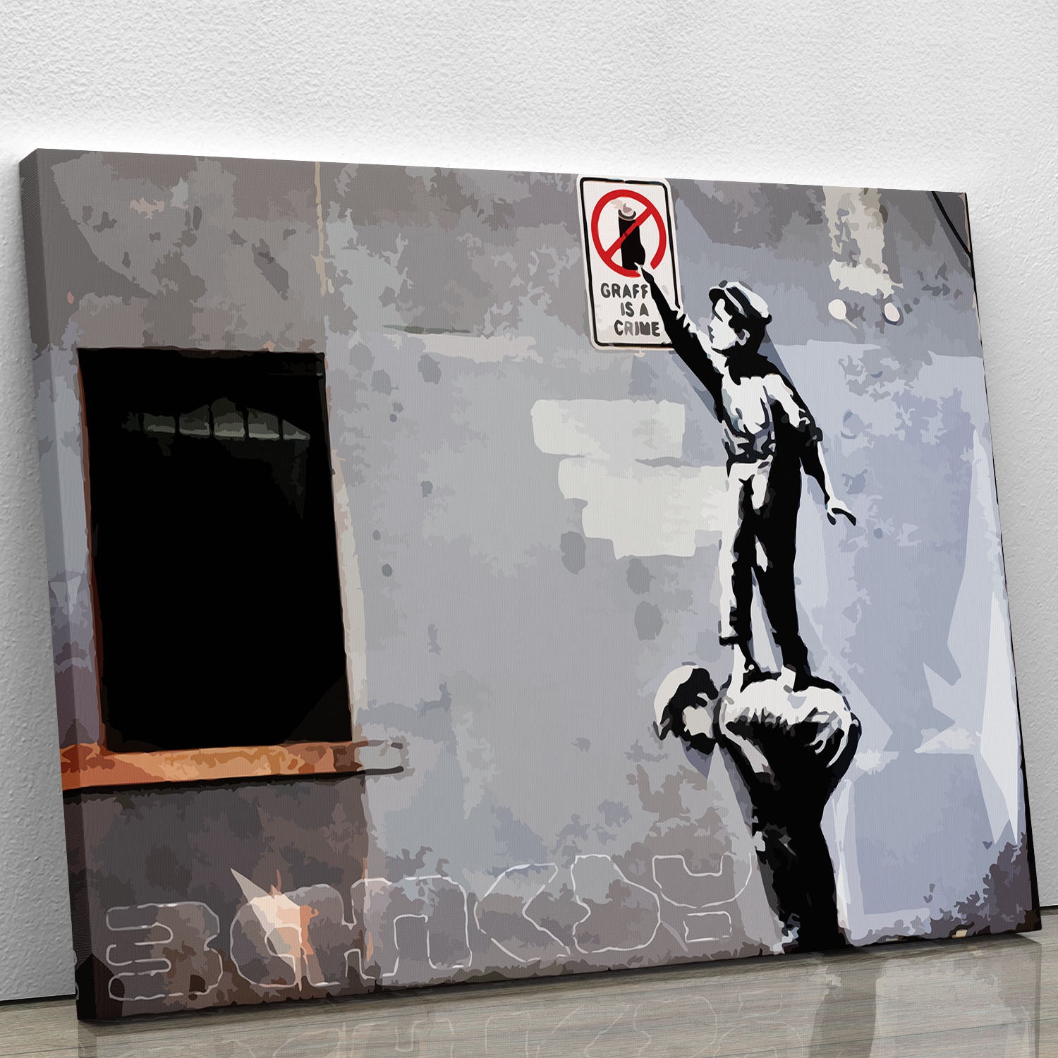 Banksy Graffiti Is A Crime New York Canvas Print Or Poster Canvas Art Rocks 7600