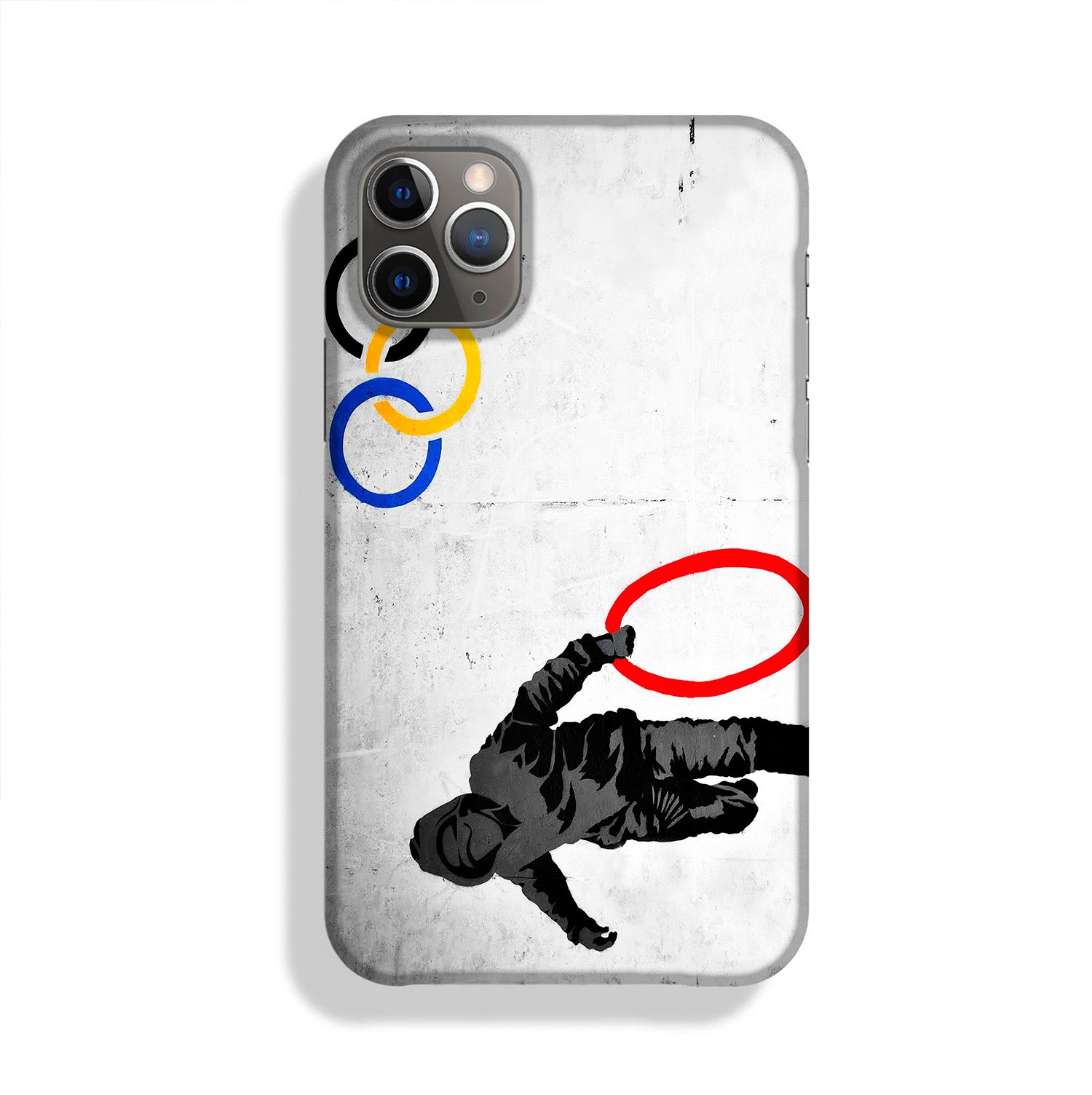 Banksy Olympic Rings Looter Phone Case Canvas Art Rocks
