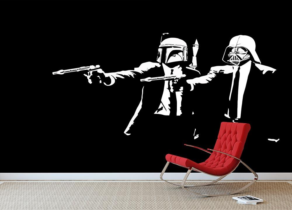 RoomMates Star Wars Millennium Falcon Peel and Stick Wallpaper Mural   Removable  Black Wall Mural  Amazonin Home Improvement