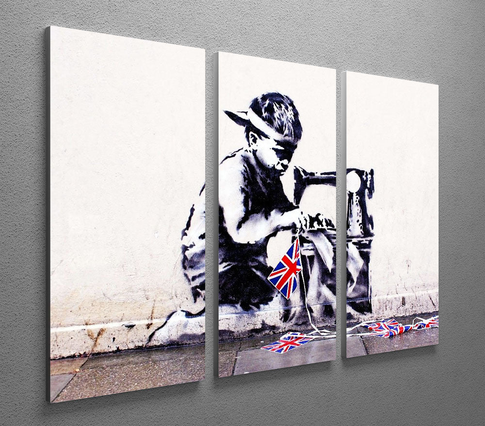 Banksy Slave Labour 3 Split Panel Canvas Print Canvas Art Rocks 