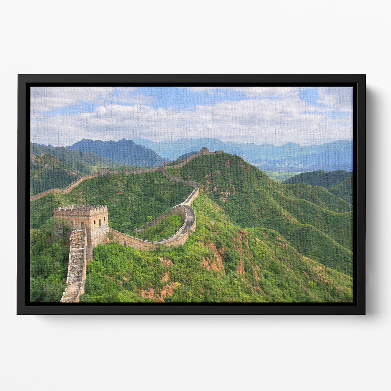 Beijing Great Wall of China Floating Framed Canvas | Canvas Art Rocks