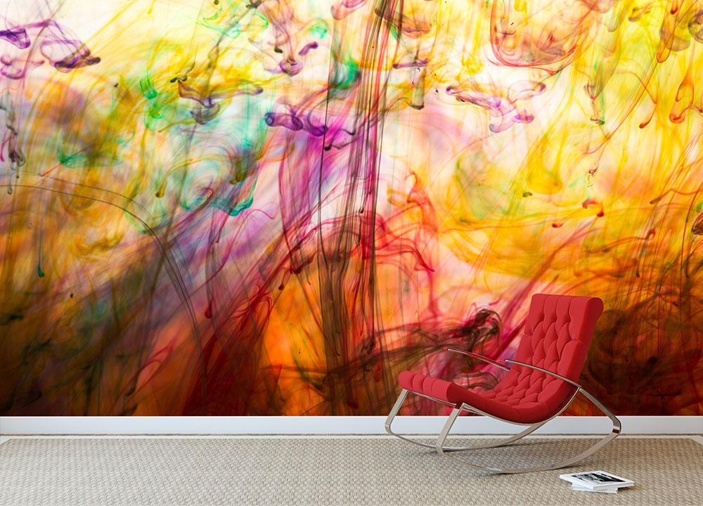 Colorful motion blur background Wall Mural Wallpaper | Canvas Art Rocks