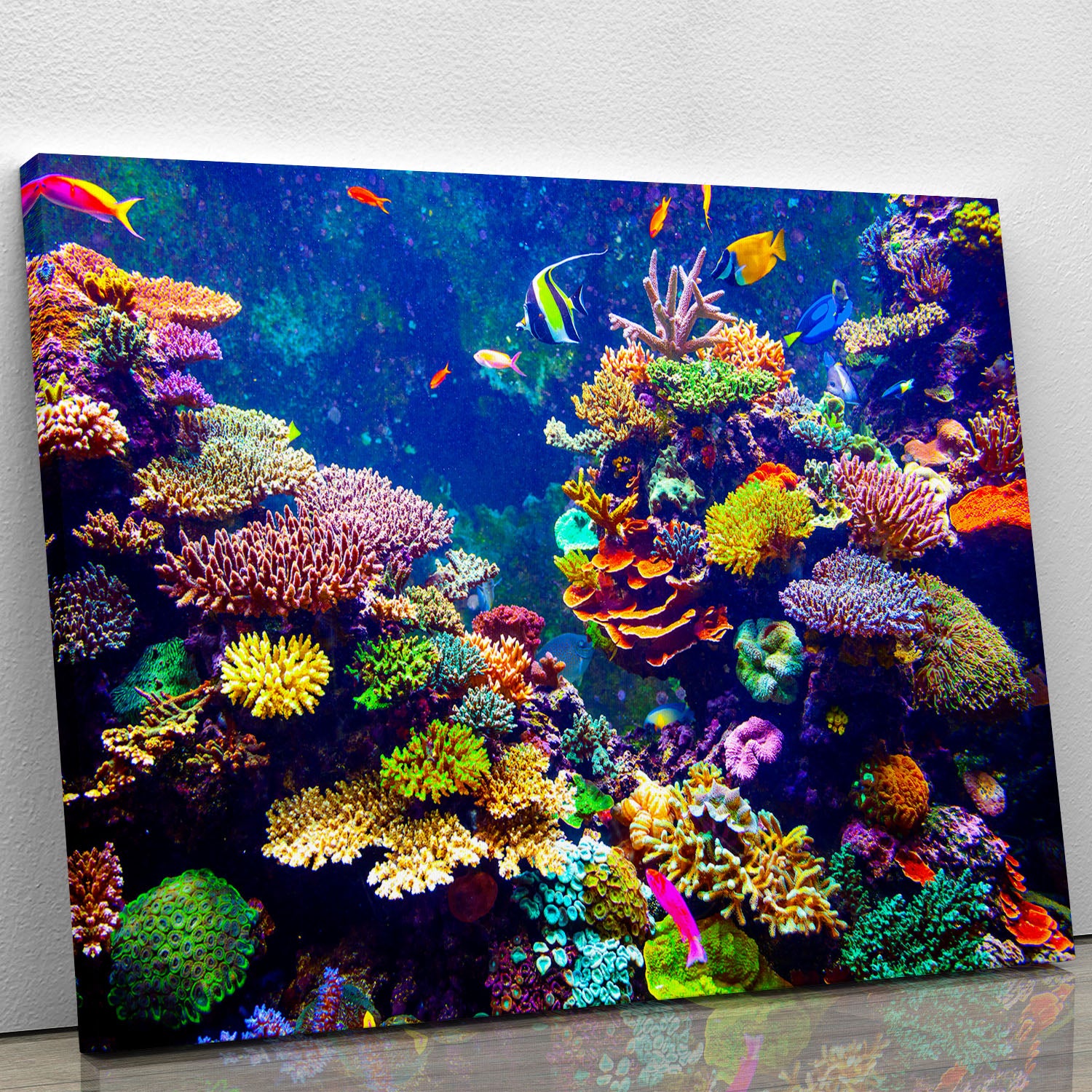 Coral Reef and Tropical Fish Canvas Print or Poster | Canvas Art Rocks