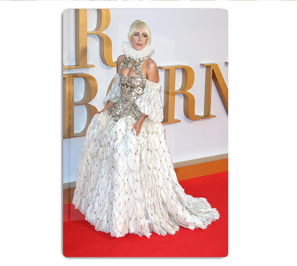 Lady Gaga in Alexander McQueen dress HD 