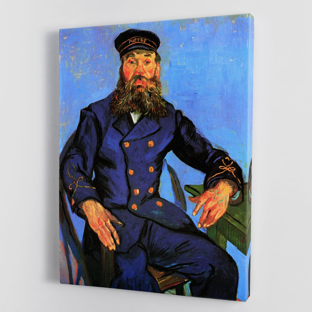 Portrait of the Postman Joseph Roulin by Van Gogh Canvas Print or ...