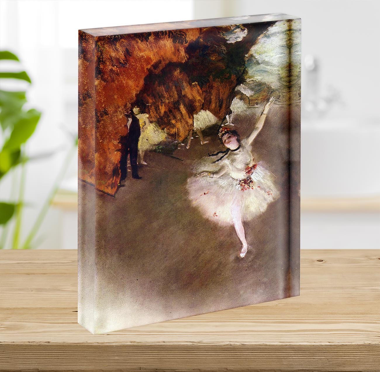 Prima Ballerina By Degas Acrylic Block Canvas Art Rocks