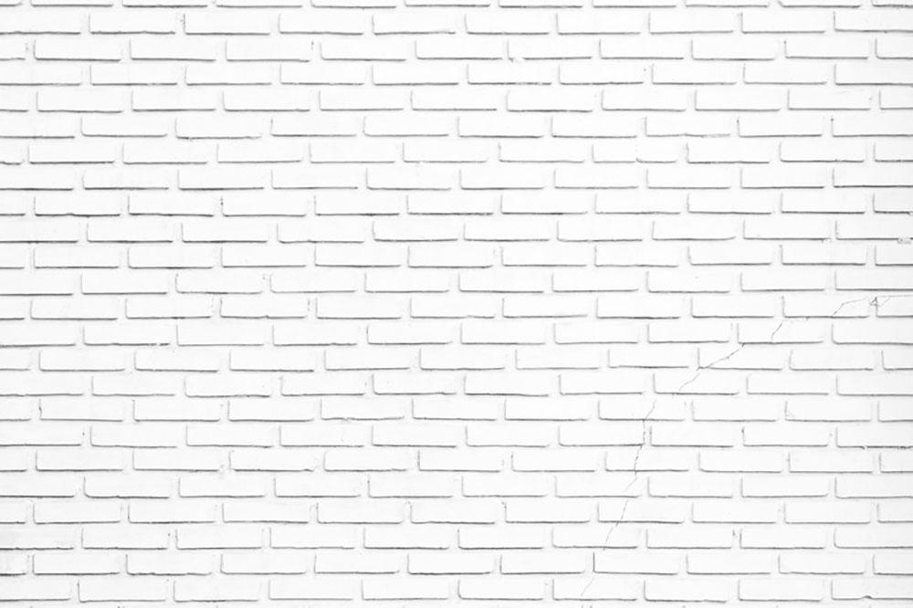 White Brick Wall Wall Mural Wallpaper Canvas Art Rocks