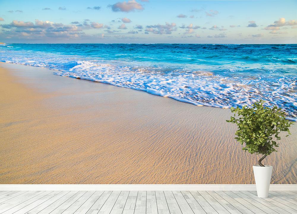 Beach And Beautiful Tropical Sea Wall Mural Wallpaper Canvas Art Rocks