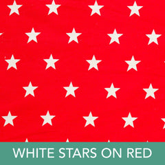 White Stars on Red