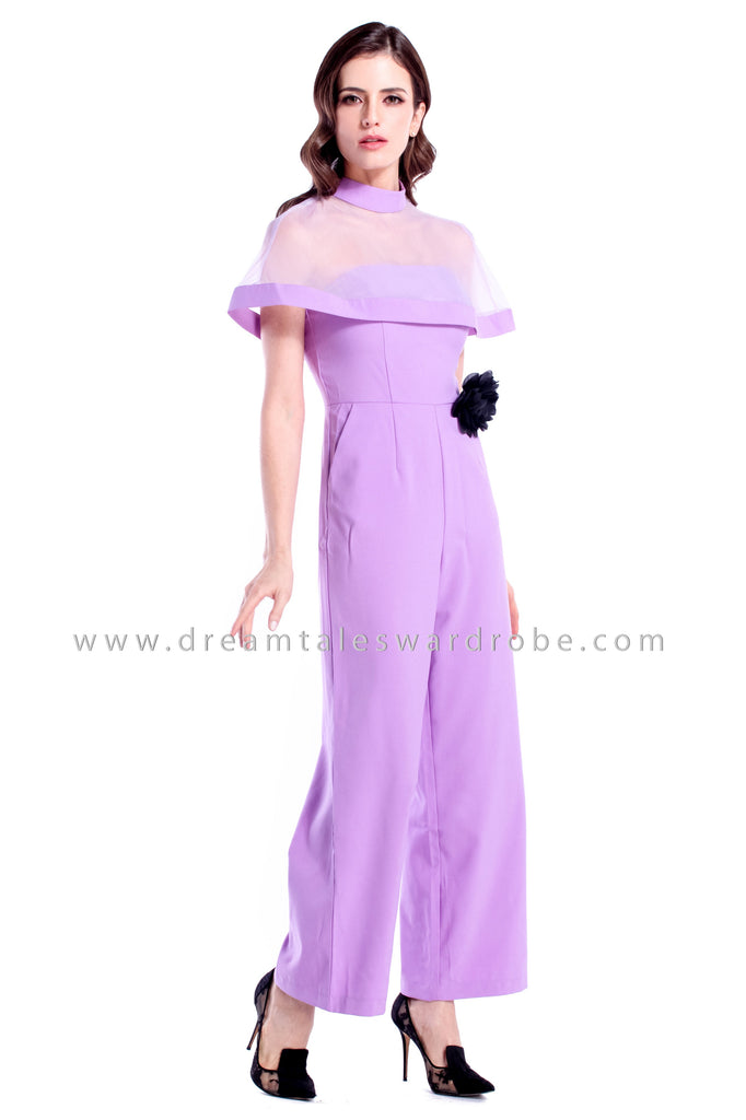 pastel purple jumpsuit